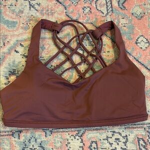 Lululemon Athletica Brown Strappy Sports Bra